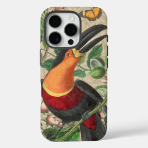 Toucan Jungle Tropical Bird Beautiful Antique iPhone 16 Pro Hülle