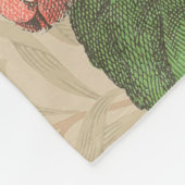 Toucan Jungle Tropical Bird Beautiful Antique Fleecedecke (Ecke)