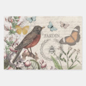 Toucan Jungle Tropical Bird Beautiful Antique Geschenkpapier Set (Vorderseite 2)