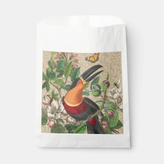 Toucan Jungle Tropical Bird Beautiful Antique Geschenktütchen (Vorderseite)