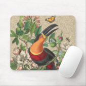 Toucan Jungle Tropical Bird Beautiful Antique Mousepad (Mit Mouse)
