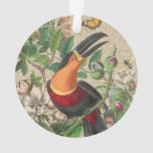 Toucan Jungle Tropical Bird Beautiful Antique Ornament (Rückseite)