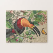 Toucan Jungle Tropical Bird Beautiful Antique Puzzle (Horizontal)