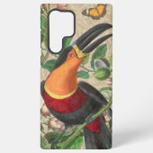 Toucan Jungle Tropical Bird Beautiful Antique Samsung Galaxy Hülle (Rückseite)