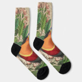 Toucan Jungle Tropical Bird Beautiful Antique Socken (Rechts)