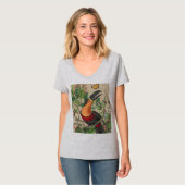 Toucan Jungle Tropical Bird Beautiful Antique T-Shirt (Vorderseite Vollansicht)