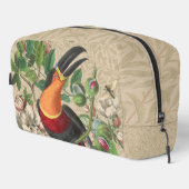 Toucan Jungle Tropical Bird Beautiful Antique Waschbeutel (Rechte Ecke)