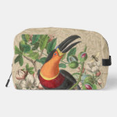 Toucan Jungle Tropical Bird Beautiful Antique Waschbeutel (Rückseite)