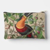 Toucan Jungle Tropical Bird Beautiful Antique Zubehörtasche (Rückseite)