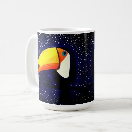 Toucan-Kaffee-Tasse Kaffeetasse (Vorderseite Links)