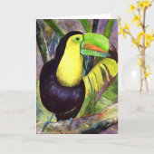 Toucan Karte (Gelbe Blume)