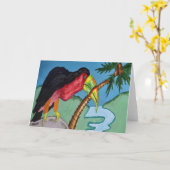 Toucan Karte (Gelbe Blume)