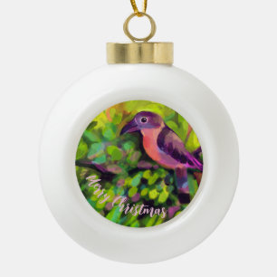 Toucan Keramik Kugel-Ornament