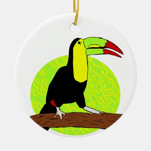 Toucan Keramik Ornament (Vorne)