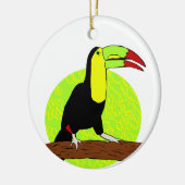 Toucan Keramik Ornament (Links)