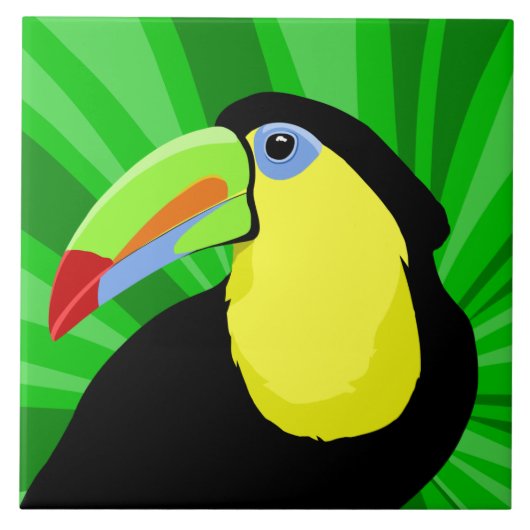 Toucan Kunst Fliese (Vorderseite)