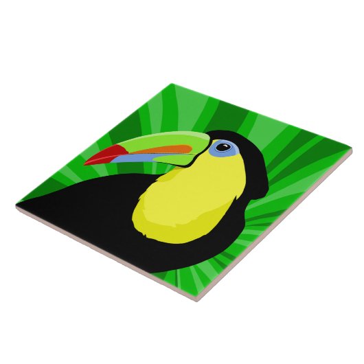 Toucan Kunst Fliese (Seite)