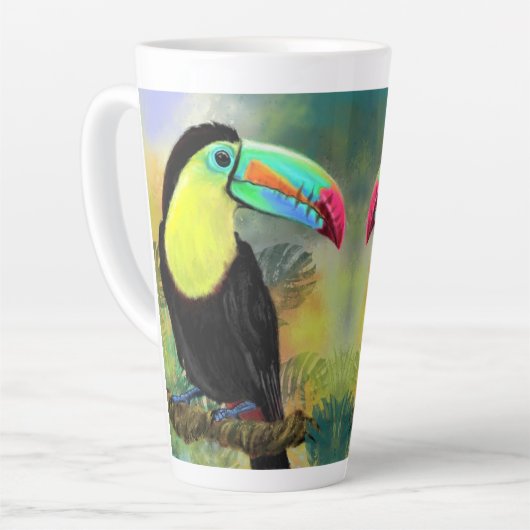 Toucan Latte Tasse (Linke Ecke)