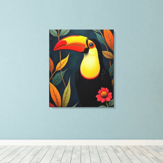 Toucan Leinwanddruck (Insitu (Holzboden))