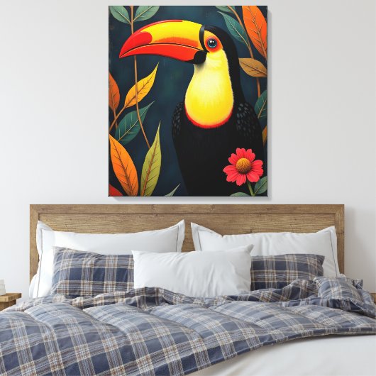 Toucan Leinwanddruck (Insitu (Schlafzimmer))