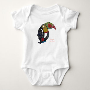 Toucan Mosaik individuell anpassbarer Baby Bodysui Strampler