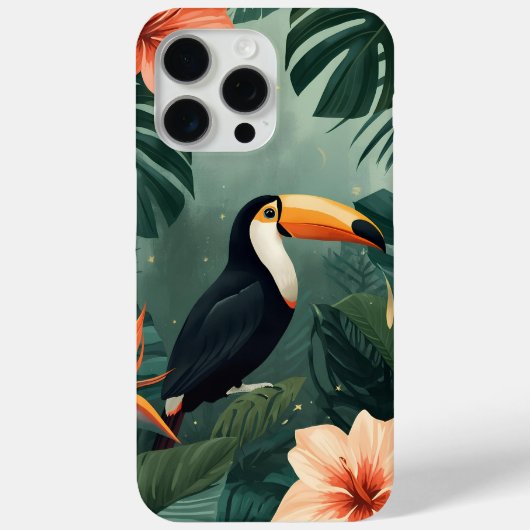 Toucan Muse Tropical Botanical Phone Case (Rückseite)