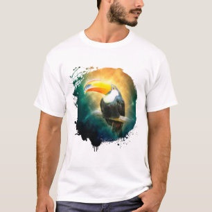Toucan Oiseau Animal Vie Sauvage Forêt Nature T-Shirt