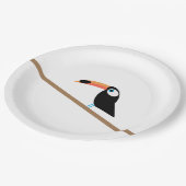 Toucan Paper Plate Pappteller (Schrägansicht)