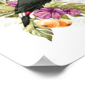 Toucan Parrot Watercolor Art Poster (Ecke)