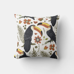 Toucan Party Throw Kissen