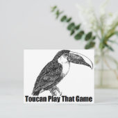 Toucan Play dieses Spiel Postkarte (Stehend Vorderseite)