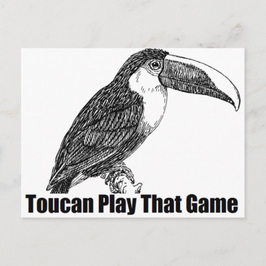 Toucan Play dieses Spiel Postkarte (Vorderseite)