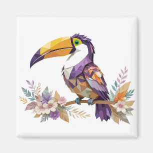 Toucan Playful Adorable Fun Animal Colorful Joyful Magnet