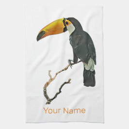 Toucan Portrait Animal Tropical Bird Design Geschirrtuch