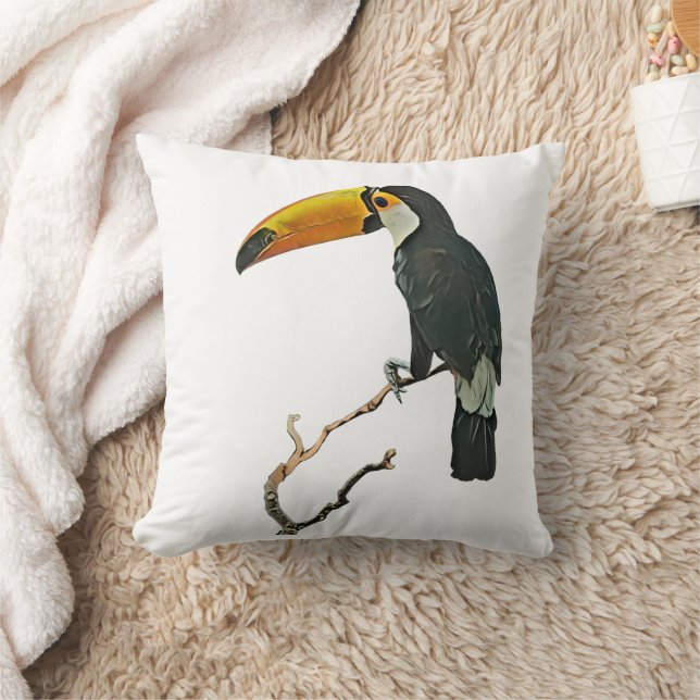 Toucan Portrait Animal Tropical Bird Design Kissen (Decke)