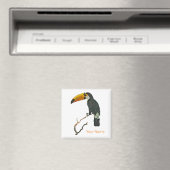 Toucan Portrait Animal Tropical Bird Design Magnet (In Situ (Geschirrspüler))