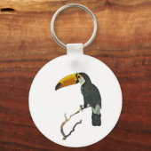 Toucan Portrait Animal Tropical Bird Design Schlüsselanhänger (Vorderseite)