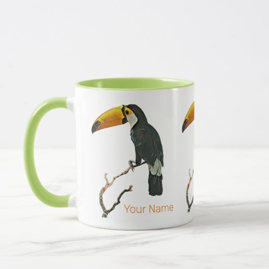 Toucan Portrait Animal Tropical Bird Design Tasse (Links)