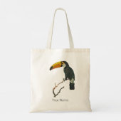 Toucan Portrait Animal Tropical Bird Design Tragetasche (Rückseite)