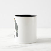 Toucan Portrait Animal Tropical Bird Design Zweifarbige Tasse (Mittel)