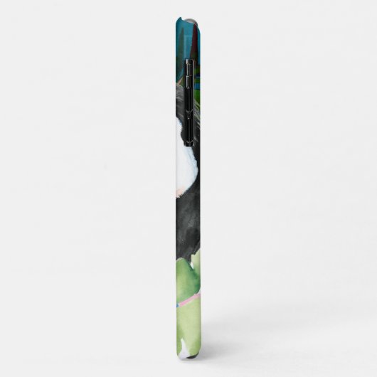 Toucan Portrait mit tropischen Blätter Case-Mate iPhone Hülle (Hinten/Links)