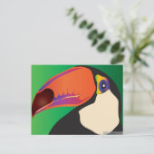 TOUCAN POSTCARD POSTKARTE (Stehend Vorderseite)