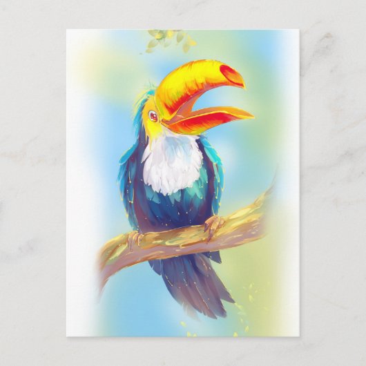 Toucan Postkarte (Vorderseite)