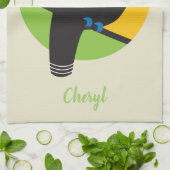 Toucan Rainforest Tropical Bird Art Geschirrtuch (Gefaltet)