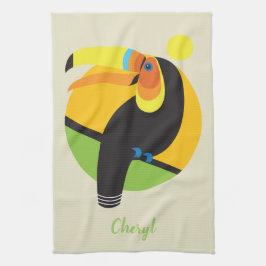 Toucan Rainforest Tropical Bird Art Geschirrtuch