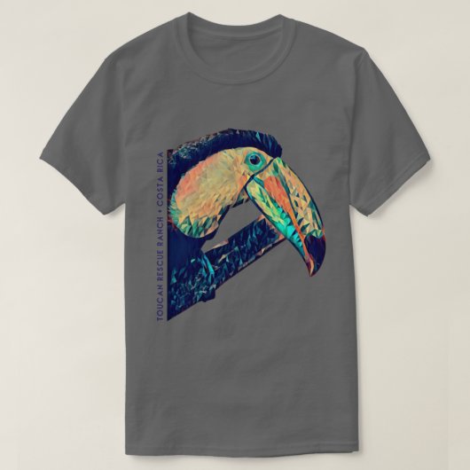 Toucan Rescue Ranch - Geometrischer Toucan T-Shirt (Design vorne)