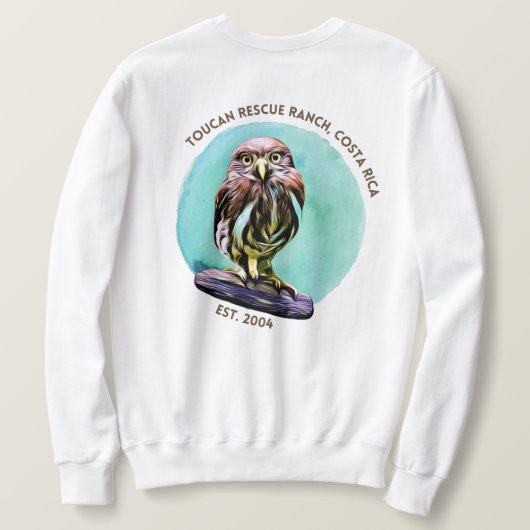 Toucan Rescue Ranch - Pygmy Owl Sweatshirt (Design Rückseite)
