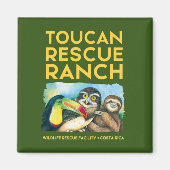 Toucan Rescue Ranch Square Magnet (Vorne)
