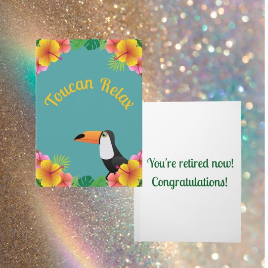 Toucan Ruhestand Relaxation Karte