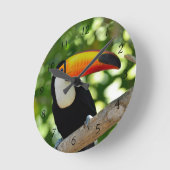 Toucan Runde Wanduhr (Winkel)